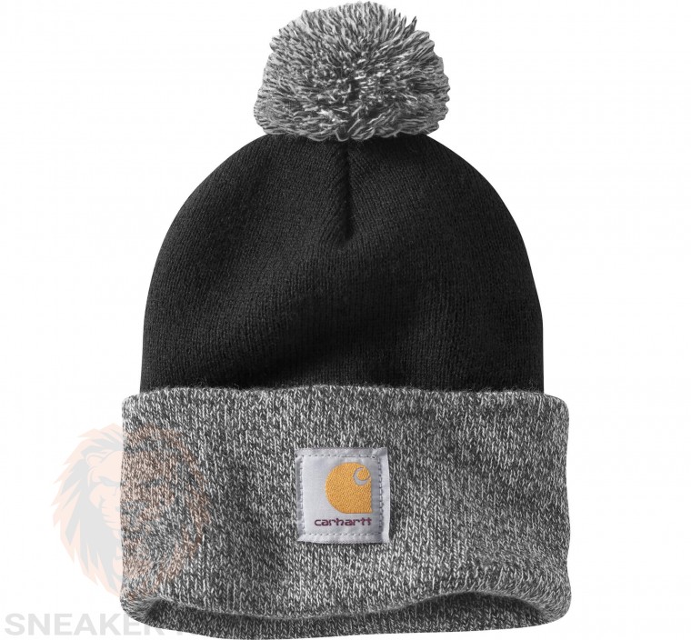 Шапка Carhartt pom pom knit cuffed hat AH2240-W